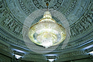 Chandelier in temple fort india