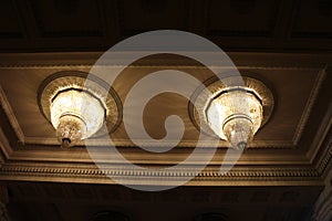 Chandeliers in Palatul Parlamentului Palace of the Parliament, Bucharest photo