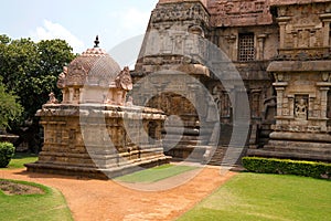 Chandikesvara shrine and northern entrance to the mukhamandapa, Brihadisvara Temple, Gangaikondacholapuram, Tamil Nadu