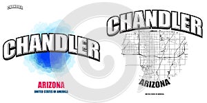 Chandler, Arizona, two logo artworks photo