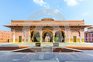 Chandra Mahal in City Palace, Jaipur, India.