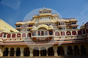 Chandra Mahal. City Palace. Jaipur. Rajasthan. India