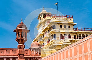 Chandra Mahal at the Jaipur City Palace Complex - Rajasthan, India