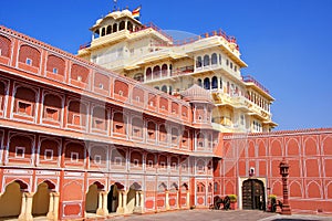 Chandra Mahal in Jaipur City Palace, Rajasthan, India