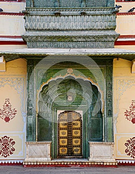 Chandra Mahal Palace, City Palace in Jaipur, Rajasthan in India