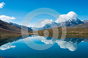 Chandra Taal Moon Lake in Lahaul and Spiti, Himachal Pradesh, India.