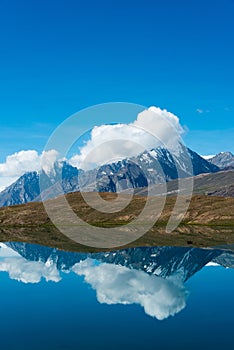 Chandra Taal Moon Lake in Lahaul and Spiti, Himachal Pradesh, India.