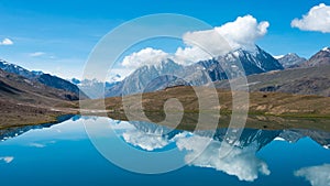 Chandra Taal Moon Lake in Lahaul and Spiti, Himachal Pradesh, India.