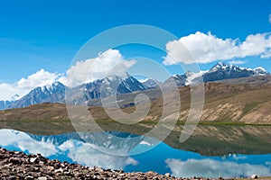 Chandra Taal Moon Lake in Lahaul and Spiti, Himachal Pradesh, India.