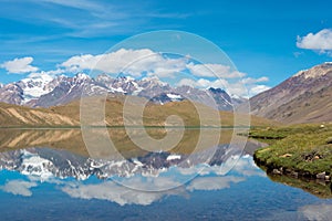 Chandra Taal Moon Lake in Lahaul and Spiti, Himachal Pradesh, India.