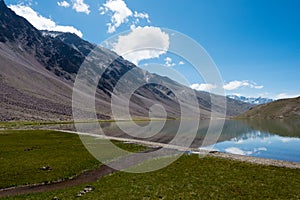 Chandra Taal Moon Lake in Lahaul and Spiti, Himachal Pradesh, India.