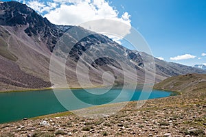 Chandra Taal Moon Lake in Lahaul and Spiti, Himachal Pradesh, India.