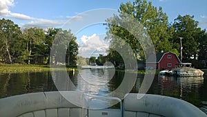 chanel. beautiful lake. roat ride. lilly pads