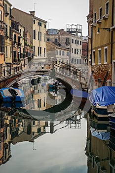 Chanel in Venice with reflexion.