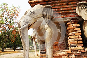Chang Lom Temple, Sukhothai attractions, Thailand