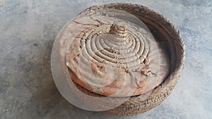 Changair is traditional household handicraft used for keeping bread hot and warm
