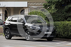 Changan black car.