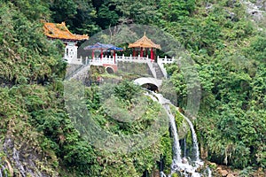 Changchun Eternal Spring Shrine in Taroko National Park, Xiulin, Hualien, Taiwan