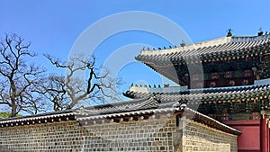 Changdeokgung palace Prospering Virtue Palace one of the Five Grand Palaces of the Joseon Dynasty. Seoul,