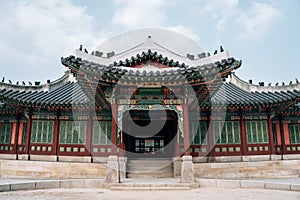 Changdeokgung Palace traditional architecture in Seoul, Korea