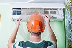 Change air conditioner filter