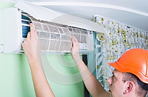 Change air conditioner filter