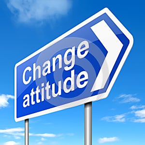 Change attitude concept.