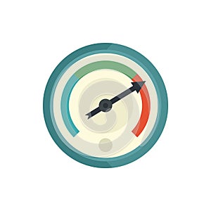 Change barometer icon flat isolated vector