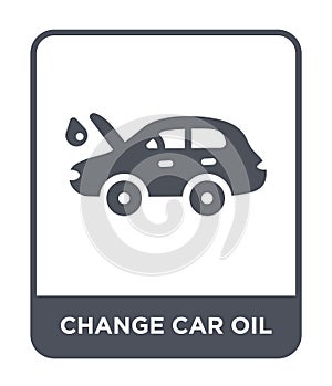 change car oil icon in trendy design style. change car oil icon isolated on white background. change car oil vector icon simple