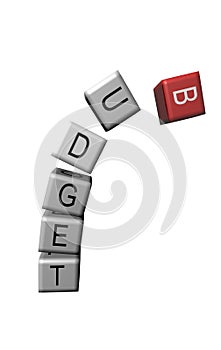 Change chance cement dice  red text - 3d rendering