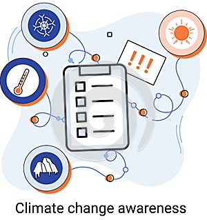 Change climate awareness metaphor, saving planet, World Environment Day, global warming ecological problems
