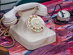 Change of communication Old telephone