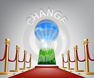 Change conceptual illustration photo