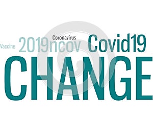 Change coronavirus word cloud