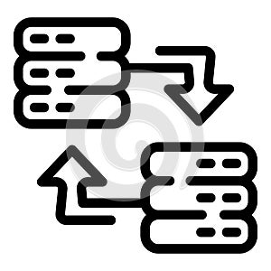 Change data server icon, outline style