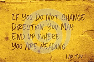 Change direction Lao Tzu