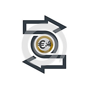 Change icon with euro coin