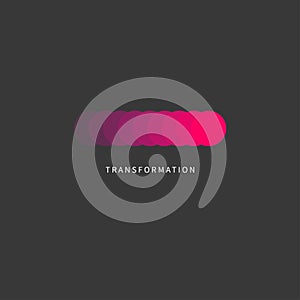 Change icon, transformation, evolution, development coaching color logo