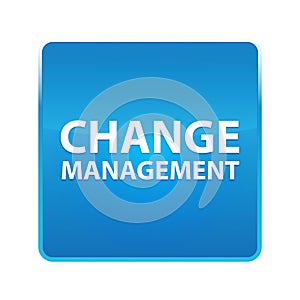 Change Management shiny blue square button