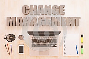 Change Management text concept
