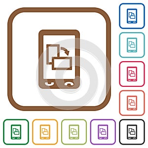 Change mobile display orientation simple icons