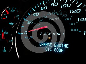 Change Oil soon warning light