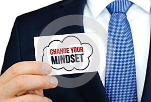 Change your Mindset business card message