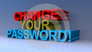 Change your password on blue