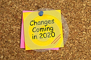 Changes coming in 2020