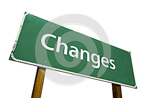 Changes - Road Sign photo