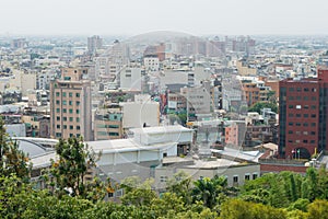 Changhua City view from Mt. Bagua Great Buddha Scenic Area  in Changhua City, Taiwan