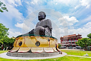 Hugh Buddha statue in Eight Trigram Mountains Buddha Landscape photo