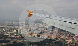 Changi Airport, view from airplane window