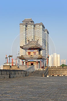 Changing cityscape of China (Xian city)